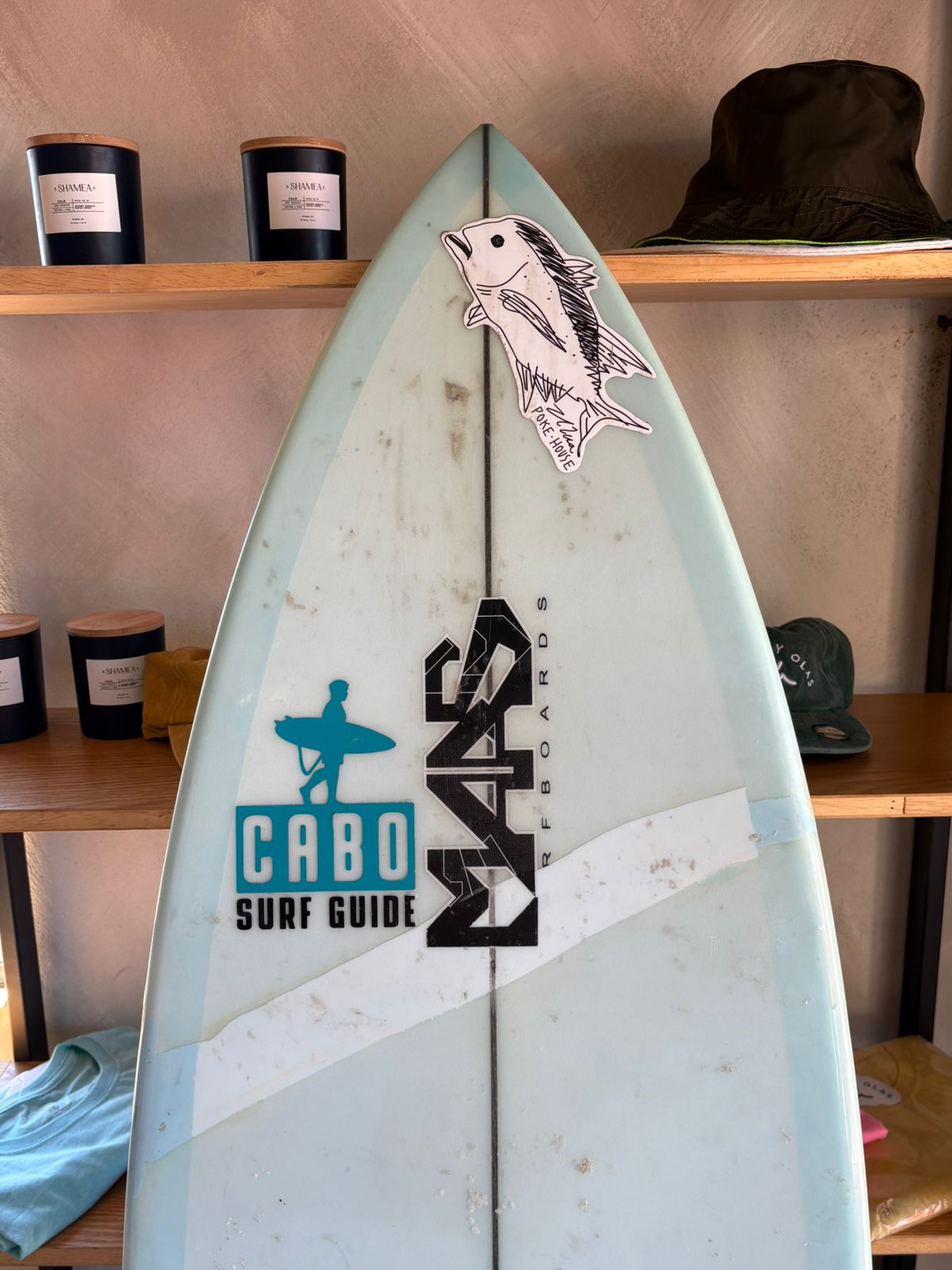 5’10 Mars Surfboards Blue Fish Shorty