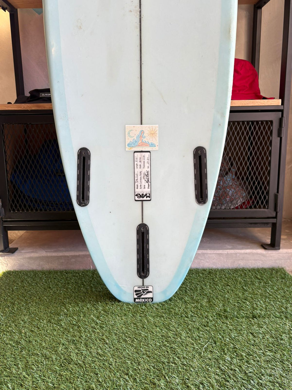 5’10 Mars Surfboards Blue Fish Shorty