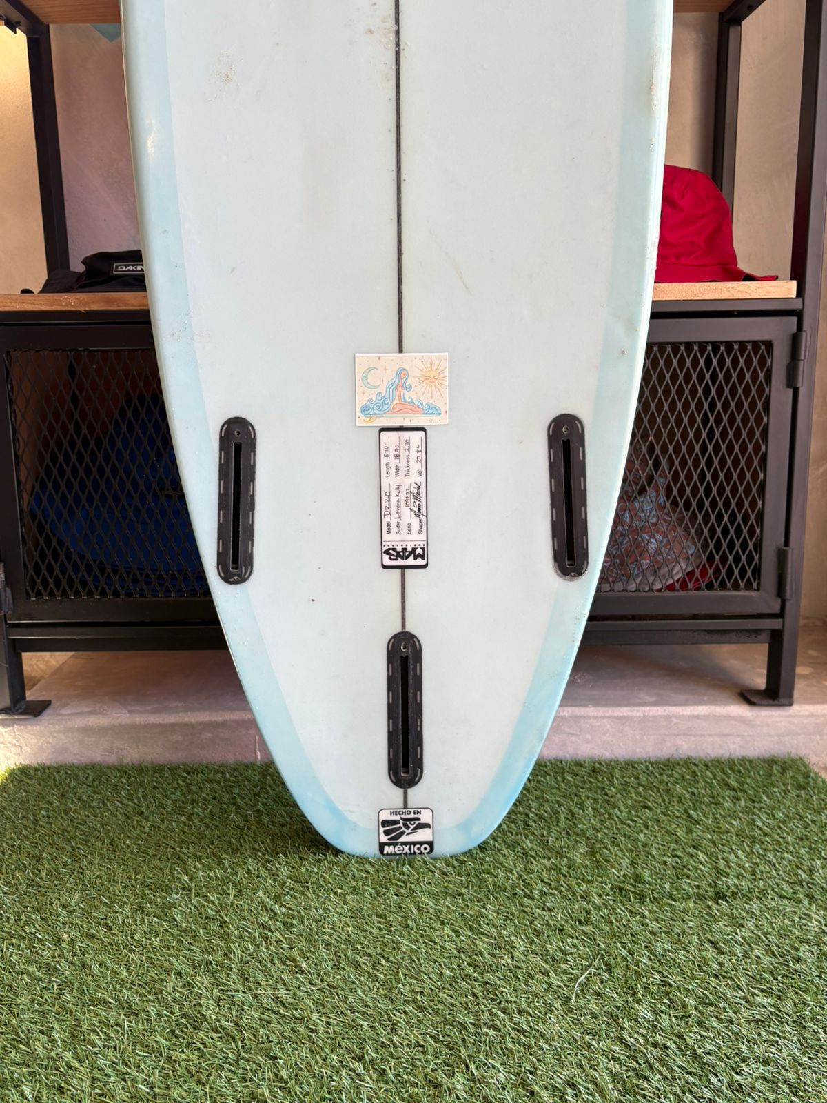 5’10 Mars Surfboards Blue Fish Shorty