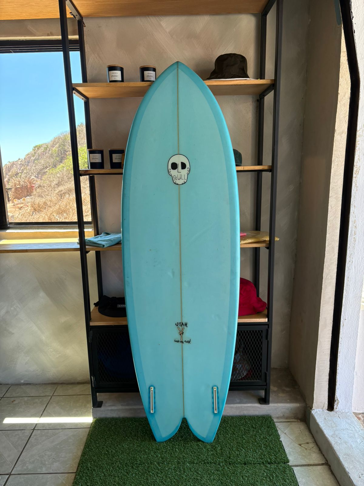 5'9 Florian Saylor Skull Blue